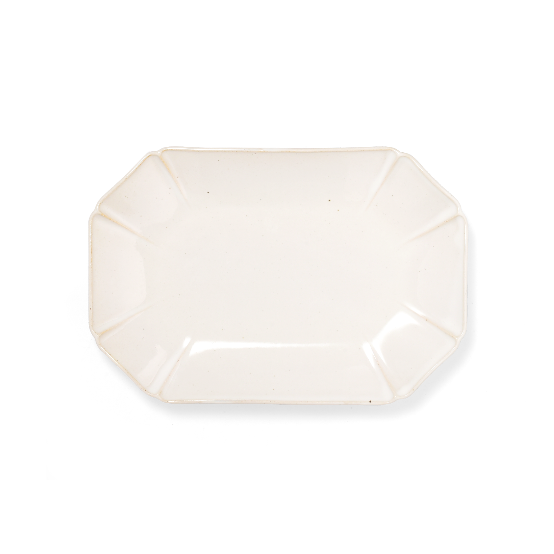 Marumitsu Hitohana rectangle plate
flower-shaped Pottery white W- 1.85 cm D- 1.26 cm H- 0.26 cm