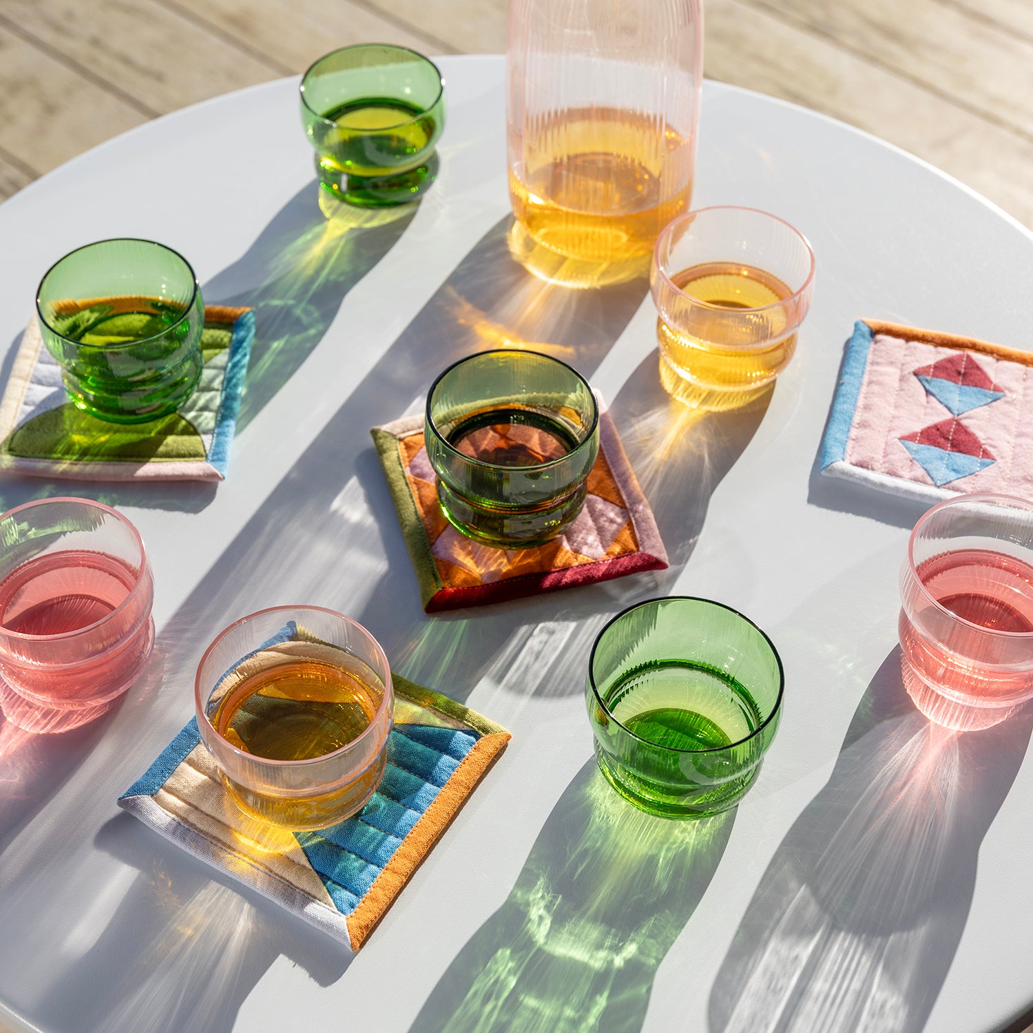 Klevering Glass Circus Green Set Of 4 D- 8 cm