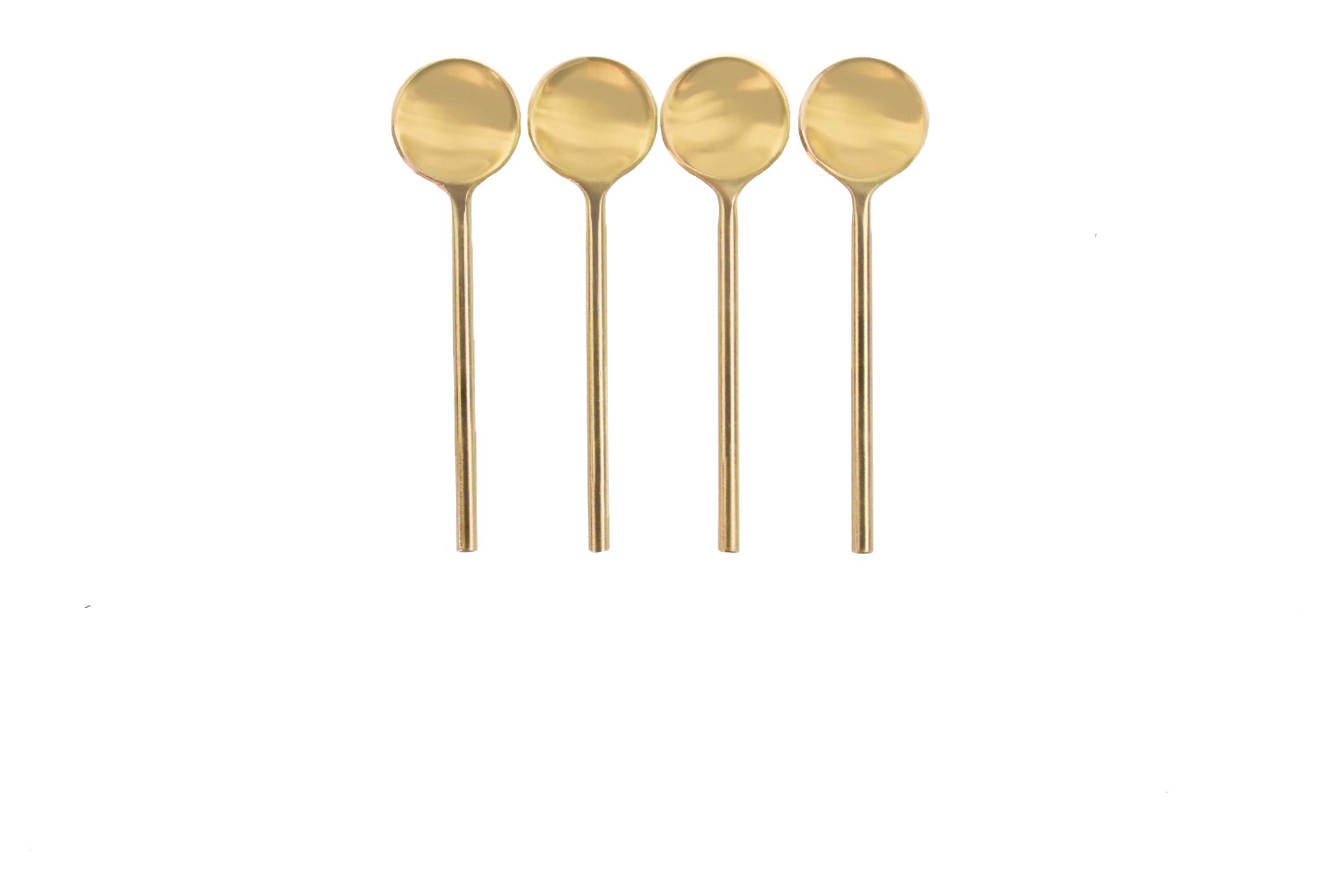 Set Of 4 Fine Gold Mini Cutlery