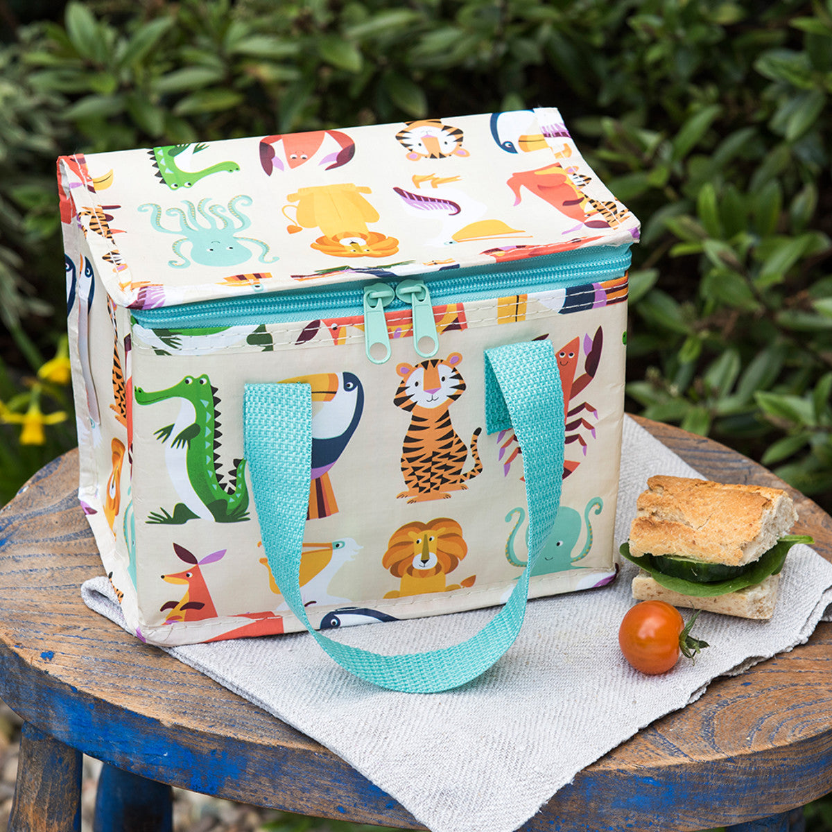 Rex London Insulated lunch bag - Colorful Creatures L- 21 cm W- 21 cm H- 16 cm