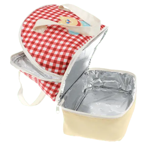 Rex London Dual compartment insulated lunch bag - Kawaii Macaron L- 25 cm W- 16 cm H- 23 cm