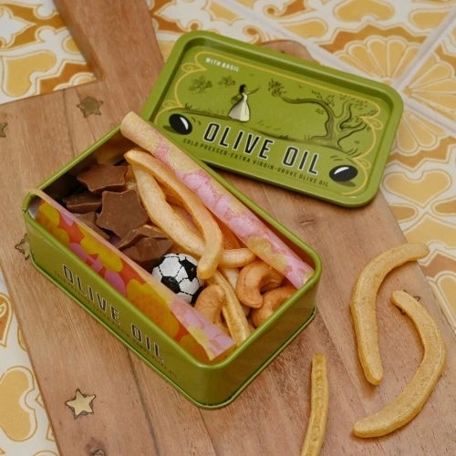 Rex London Mini storage tin with lid - Grove Olive Oil L- 10 cm W- 6.5 cm H- 3.2 cm