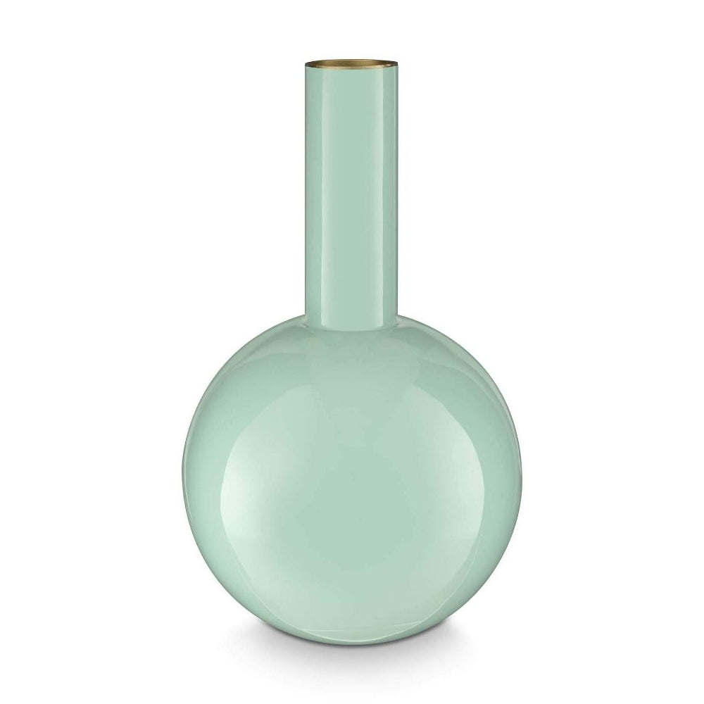 Pip Studio Vase Metal Medium Blue D- 19.2 cm H- 33 cm