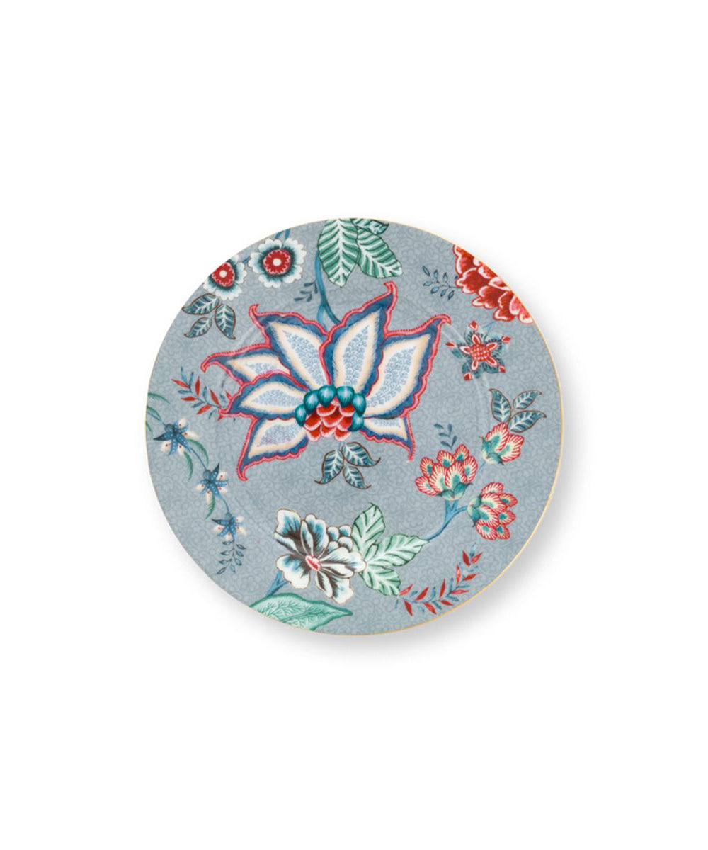 Plate Flower Festival Light Blue (17 cm)
