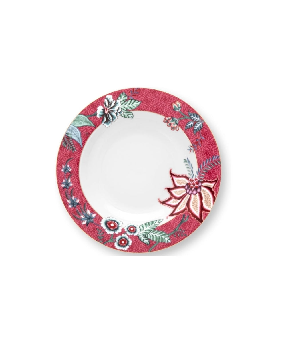 Deep Plate Flower Festival Dark Pink (21.5 Cm)