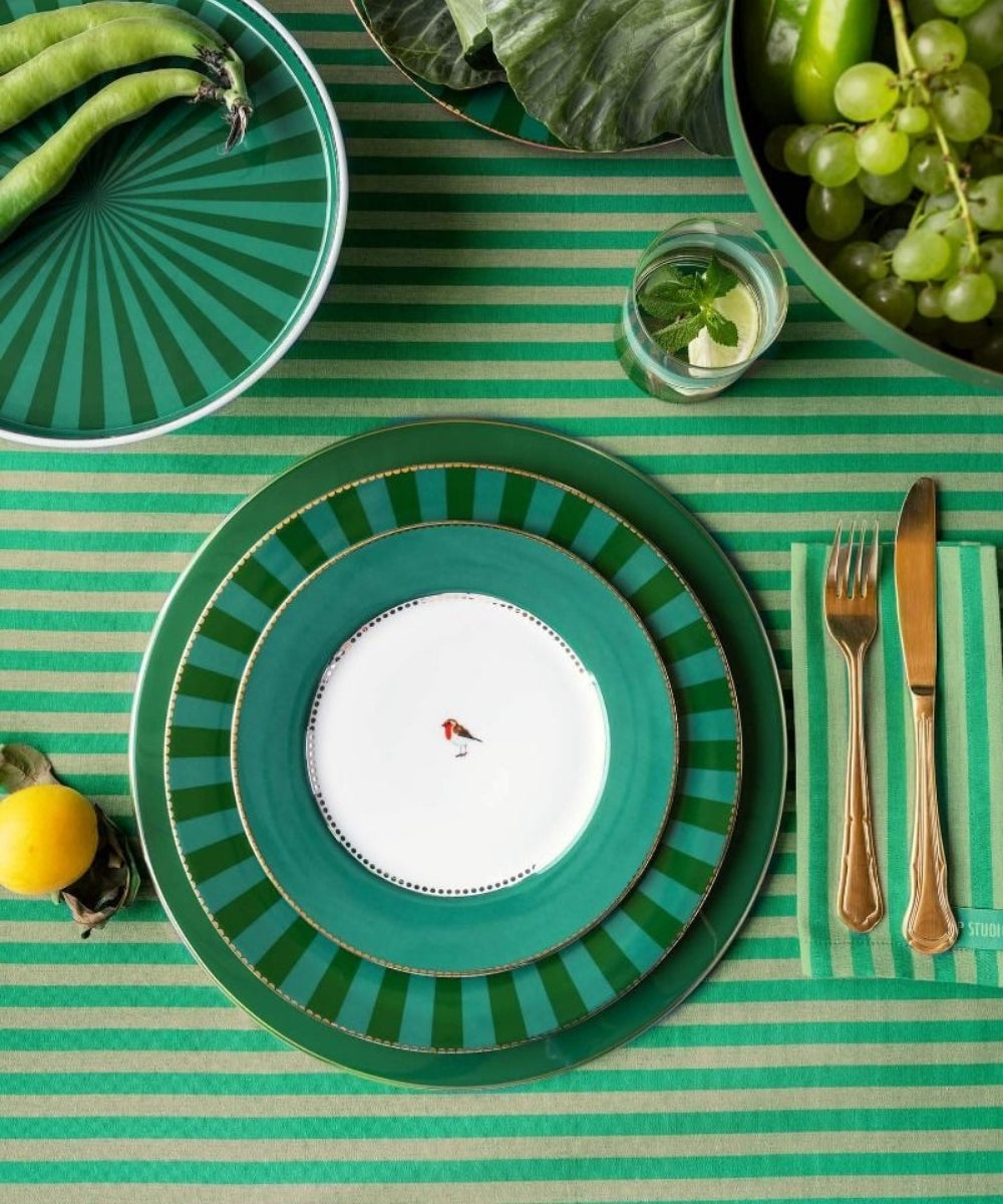 Plate Love Birds Emerald (21 cm)