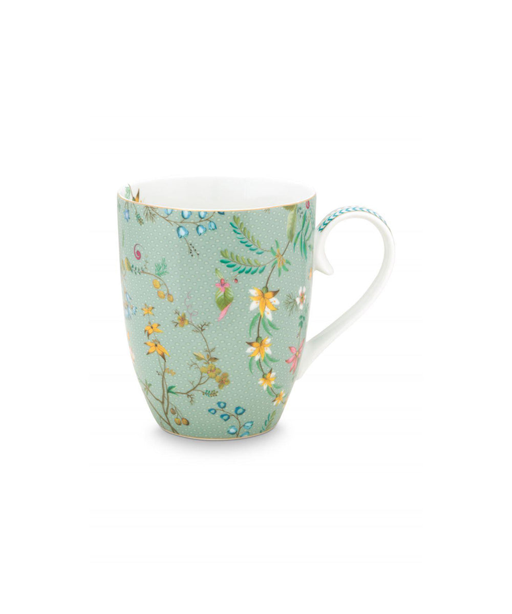 Mug Large Jolie Flowers Blue (350 ml)