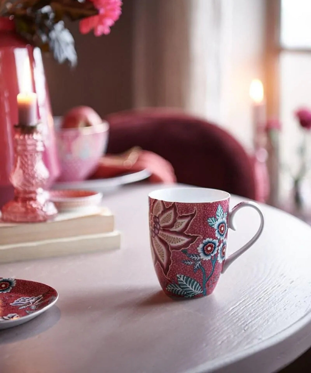 Mug Flower Festival Dark Pink (450 ml)