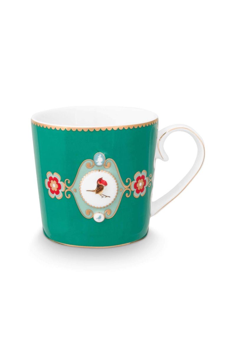 Mug Love Birds Medallion Emerald (150 ml)