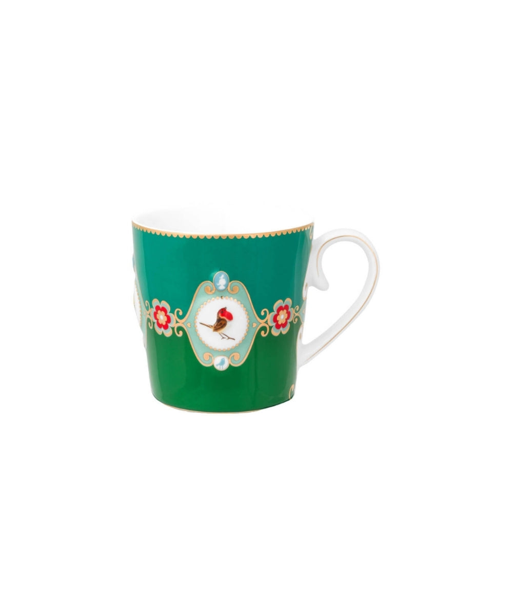 Mug Large Love Birds Medallion Emerald-Green (250 ml)