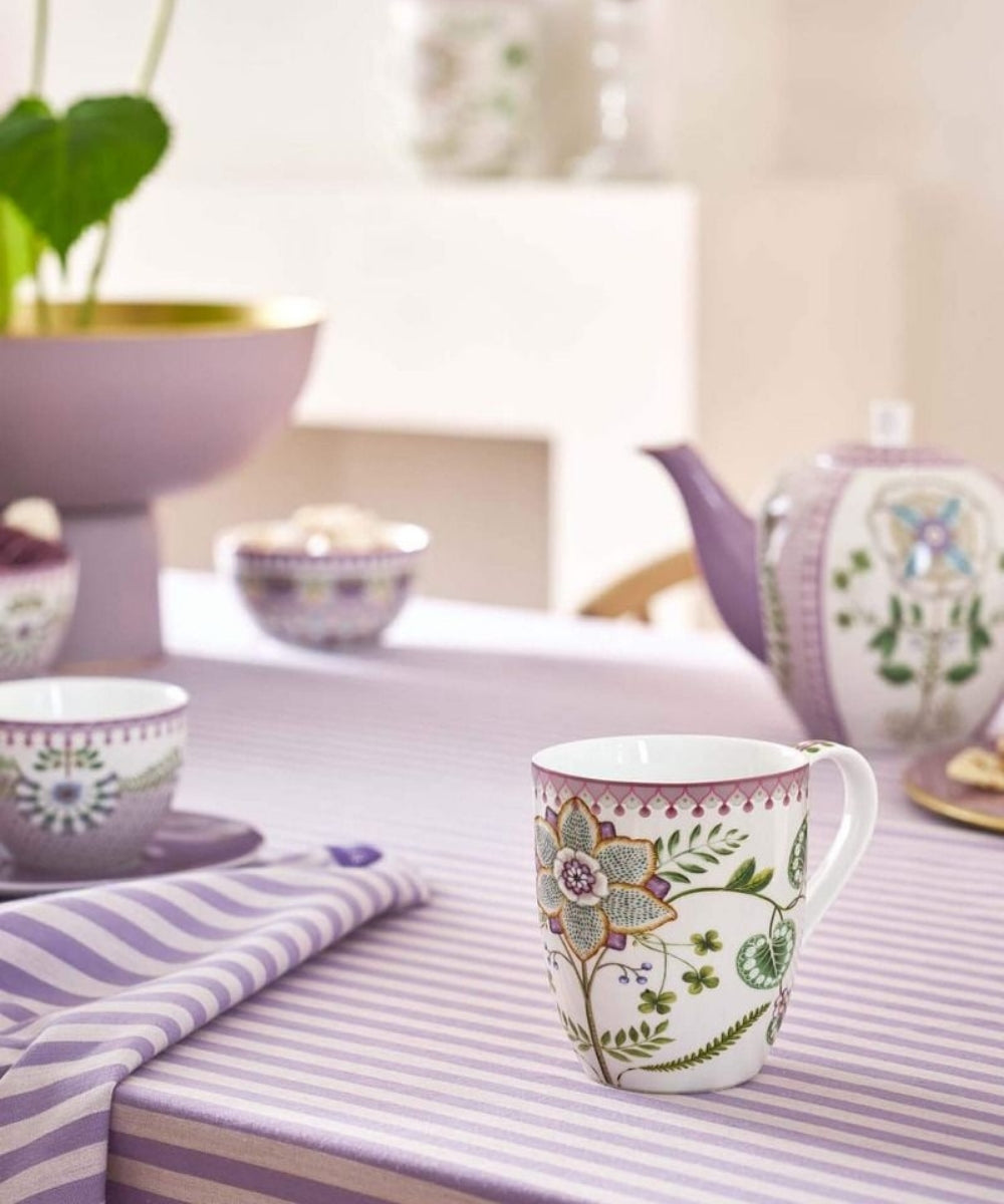 Mug Xl Lily & Lotus Off White 450Ml