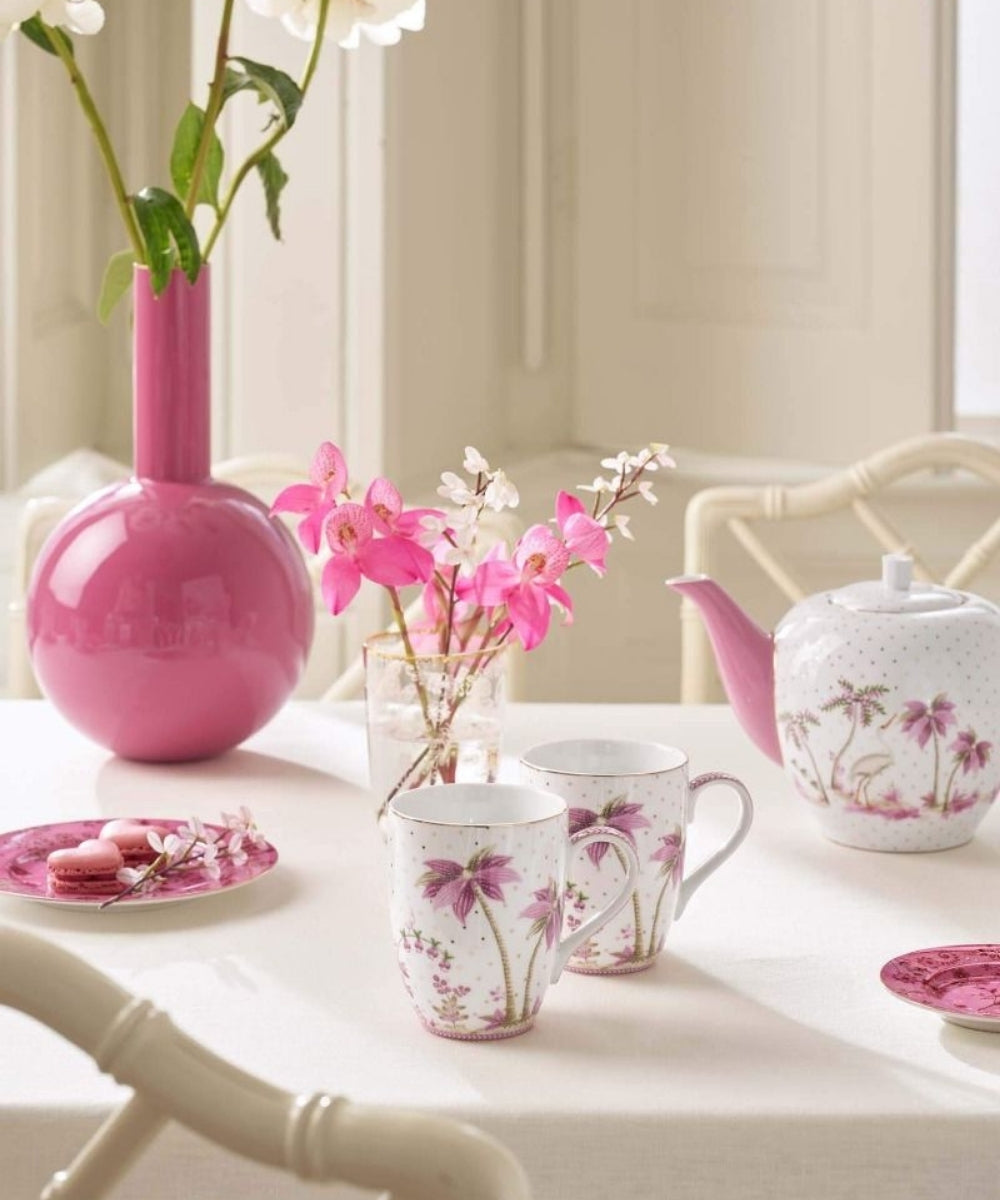 Set/2 Mug Jolie Dots Gold Pink (350 ml)
