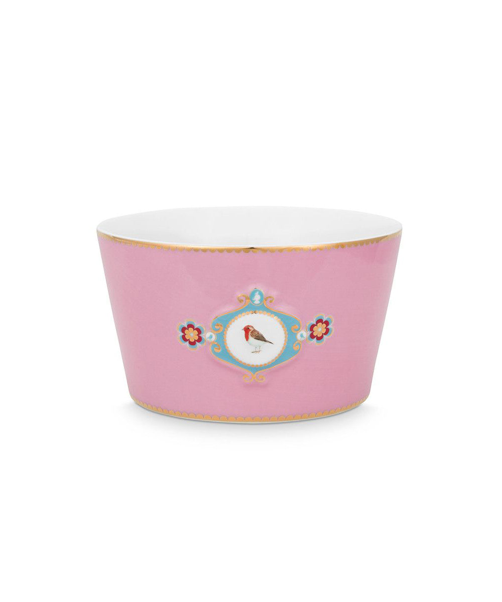 Pip Studio Bowl Love Birds Medallion Pink D- 15 cm Porcelain
