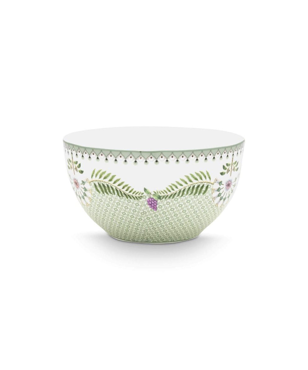 Bowl Lily & Lotus Tiles Light Green 15Cm - delicate porcelain bowl light green