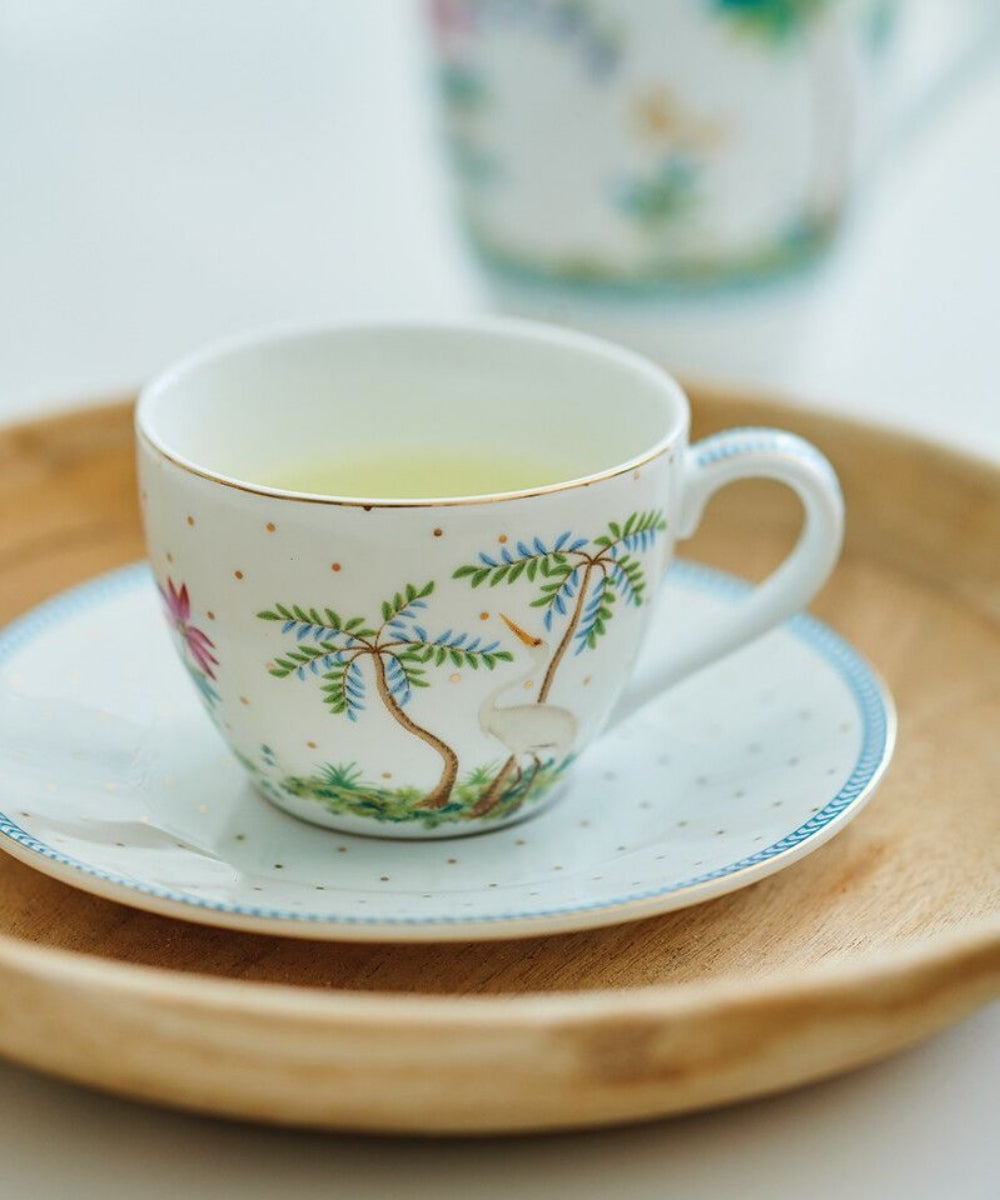 Espresso Cup & Saucer Jolie Dots Gold (120 ml)