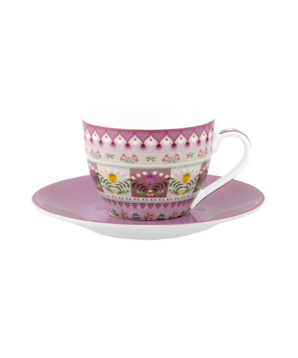 Espresso Cup And Saucer Lily & Lotus Moon Delight Multi (120 ml)