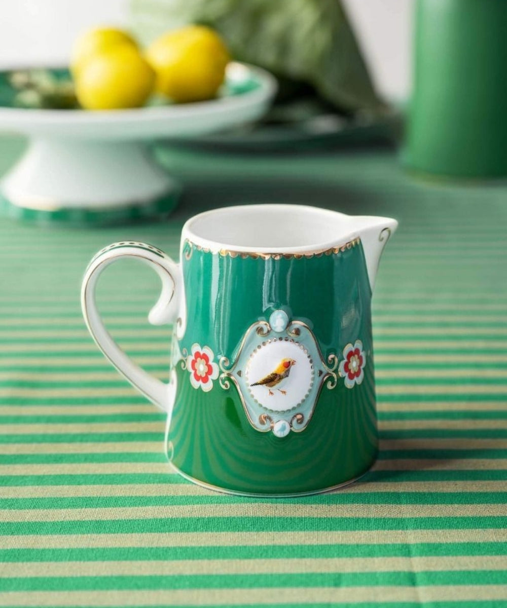 Jug Small Love Birds Medallion Emerald -Green 270ml