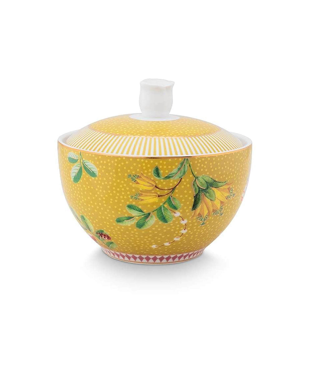 Sugar Bowl La Majorelle Yellow 300Ml - vibrant yellow ceramic sugar bowl