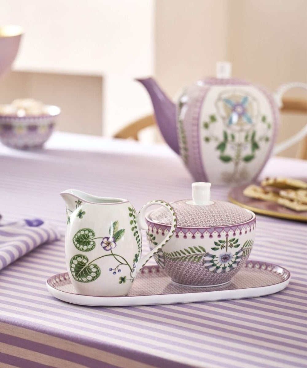 Sugar Bowl Lily & Lotus Tiles Lilac 300Ml
