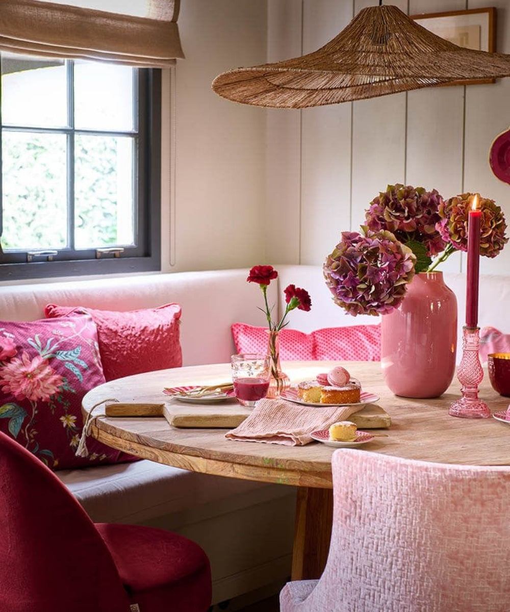 Vase Metal Oval Old Pink (30 cm)