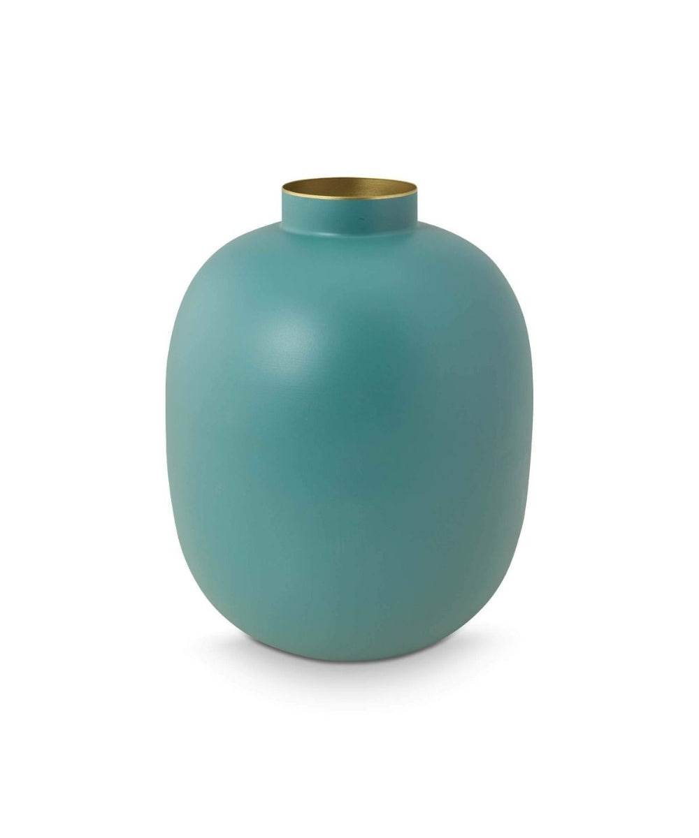 Vase Metal Matt Light Blue (32 cm)