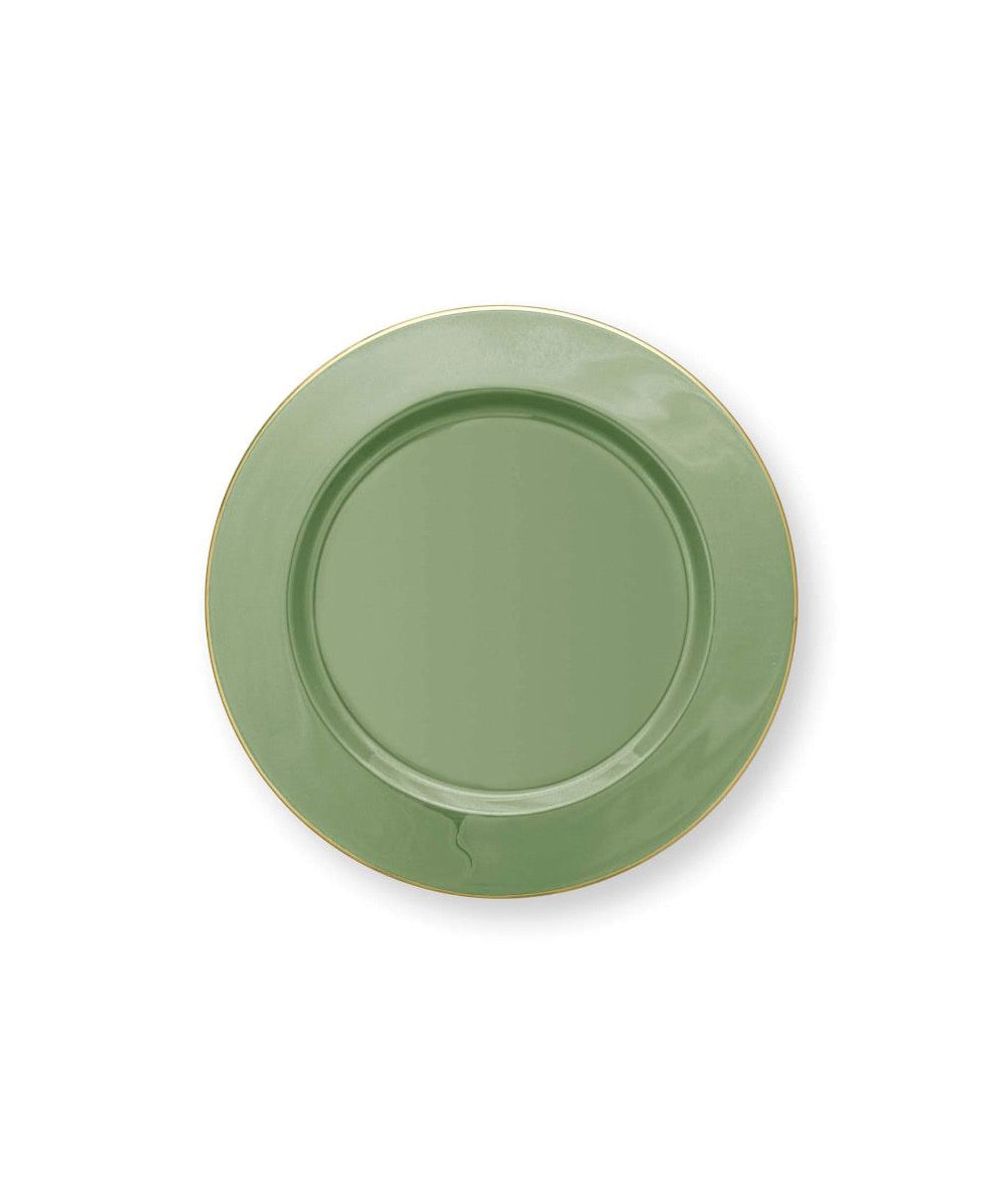 Plate Metal Mid Green 32cm