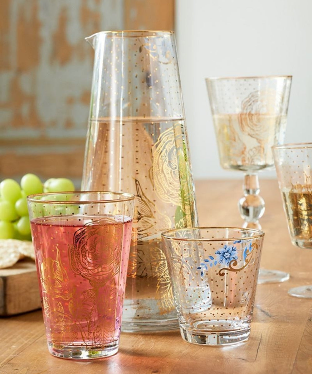 Longdrink Glass Royal Golden Flower