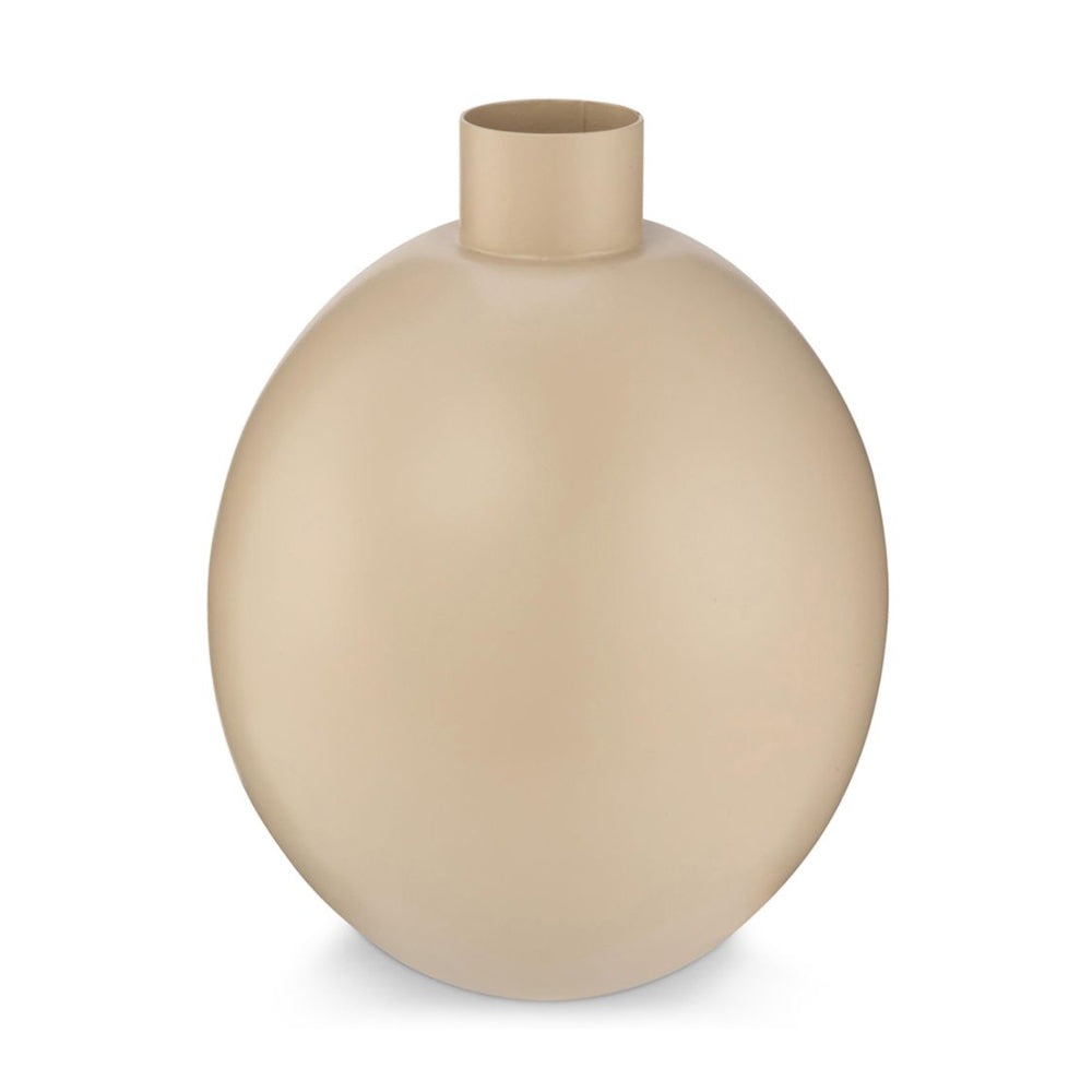 Pip Studio Vase Metal Flax D- 17 cm H- 22 cm