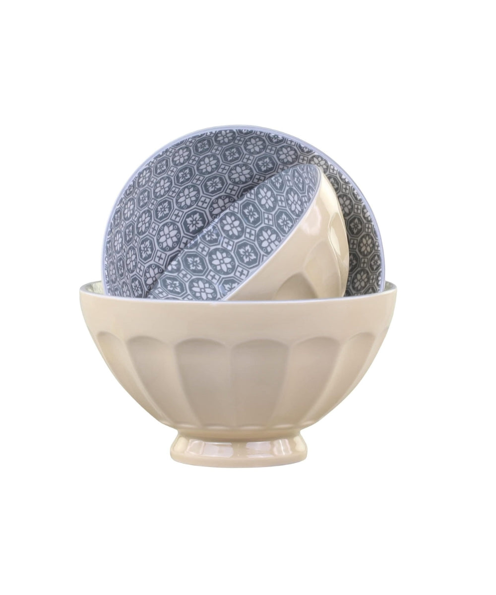 Ares Latte Bowls W. Pattern of 5 Latte (16 X 16 X 9 cm)