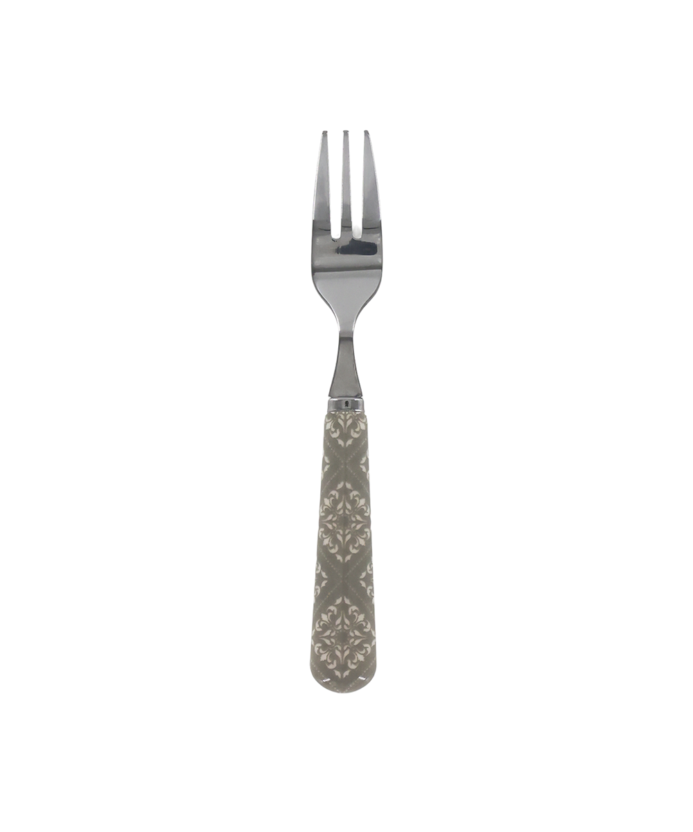 Linas Cake Fork w. pattern L15.5 cm French grey