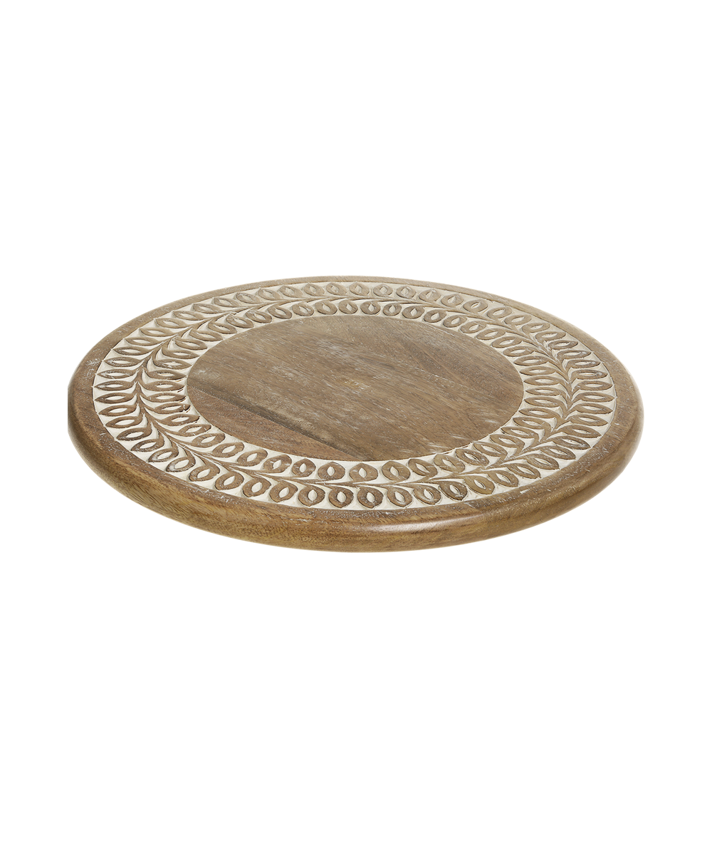 Tours Tapas dish w. swivel foot H7/D40 cm nature