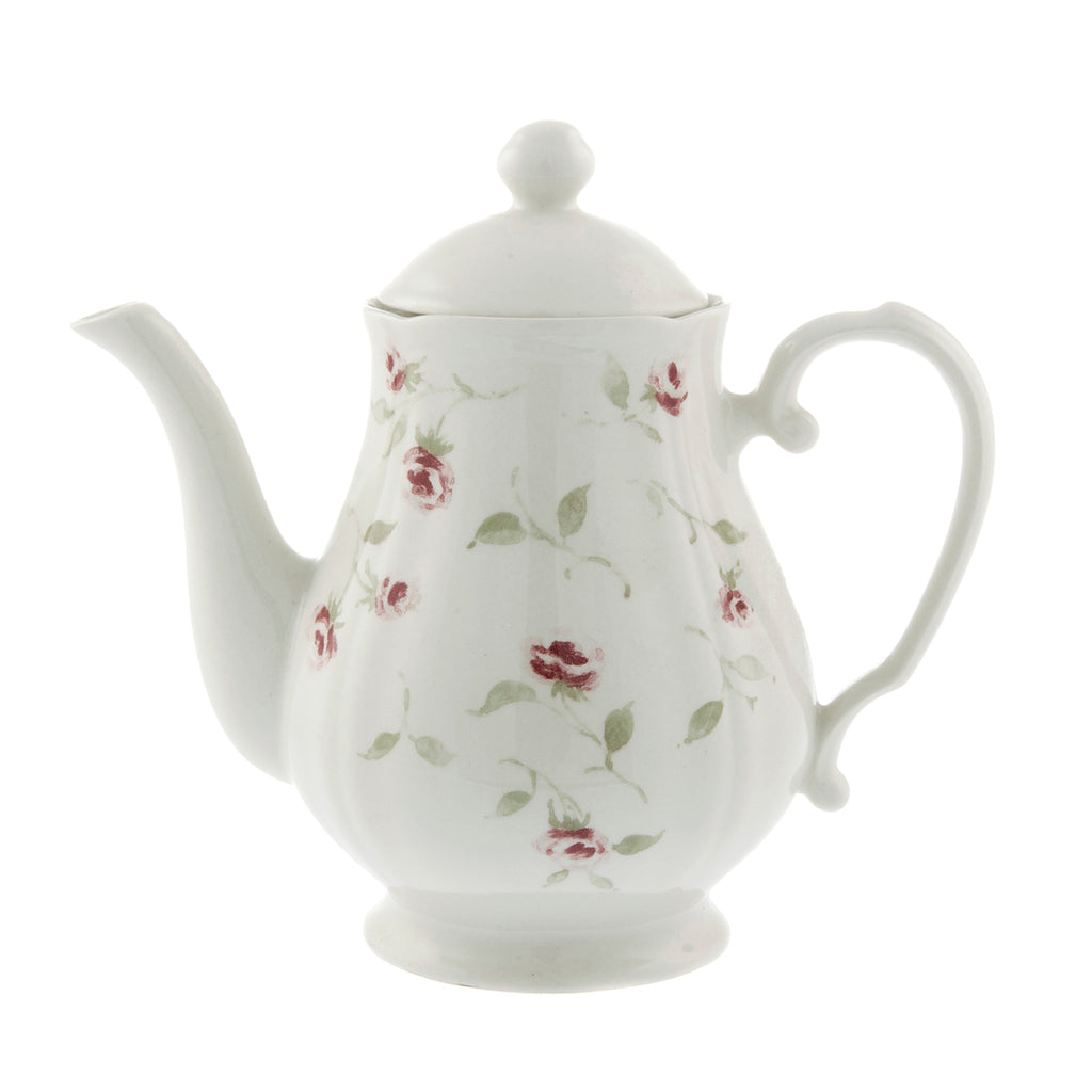 Blanc Mariclo Floret Full Teapot L- 21 cm W- 13 cm H- 20 cm