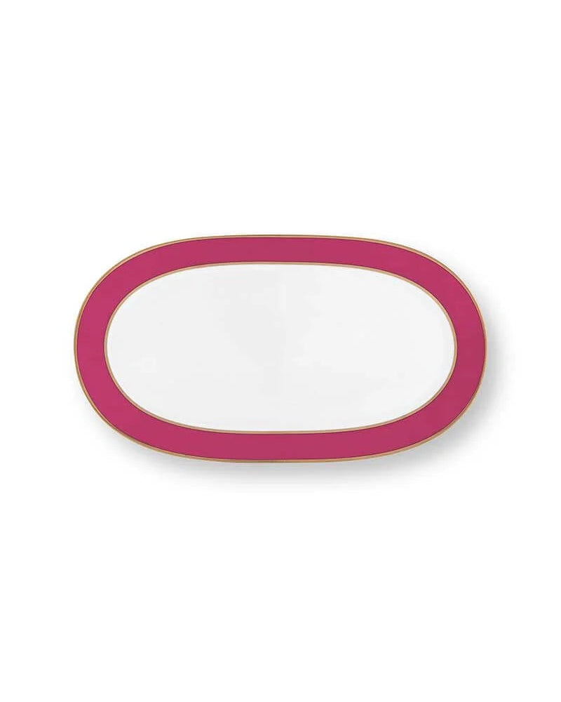 Pip Studio Pip Chique Gold-Pink Rectangular Tray Second Chance | L 28 W 16 H 2 cm
