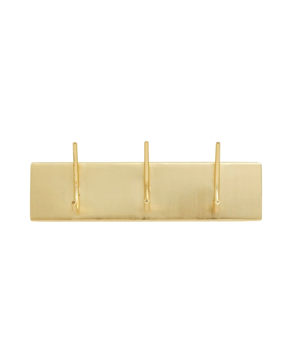 HAAOY coat rack 3 hooks - golden finish