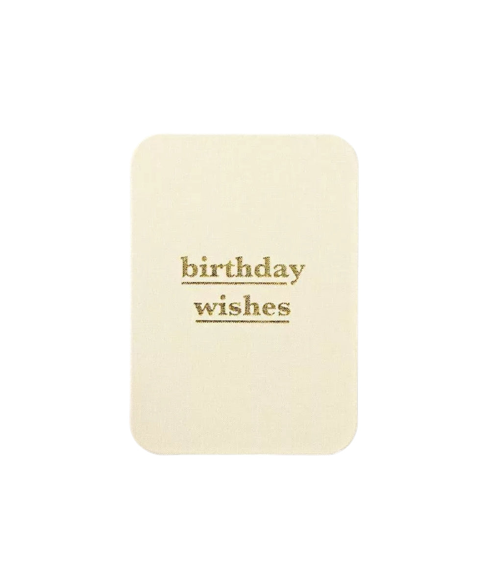 Clothe Postcard B`Day Wishes - cream-colored rectangular card birthday printed