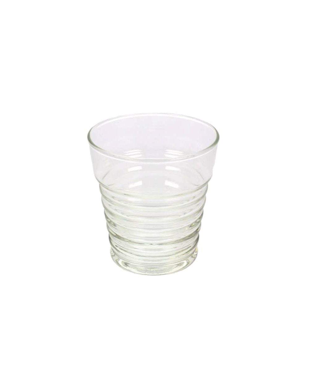 Glass clear ribbed 350 ml