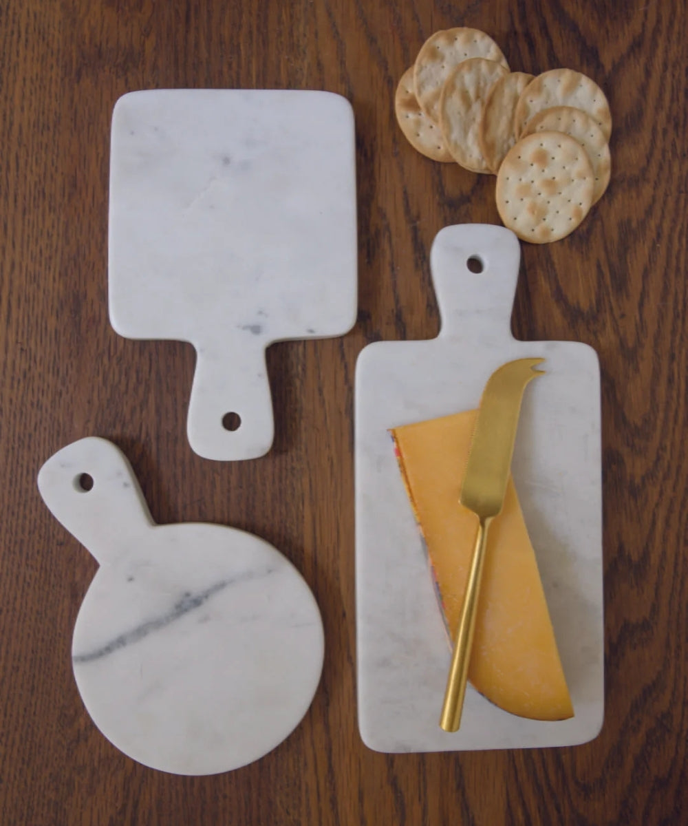 Mini Round White Marble Board