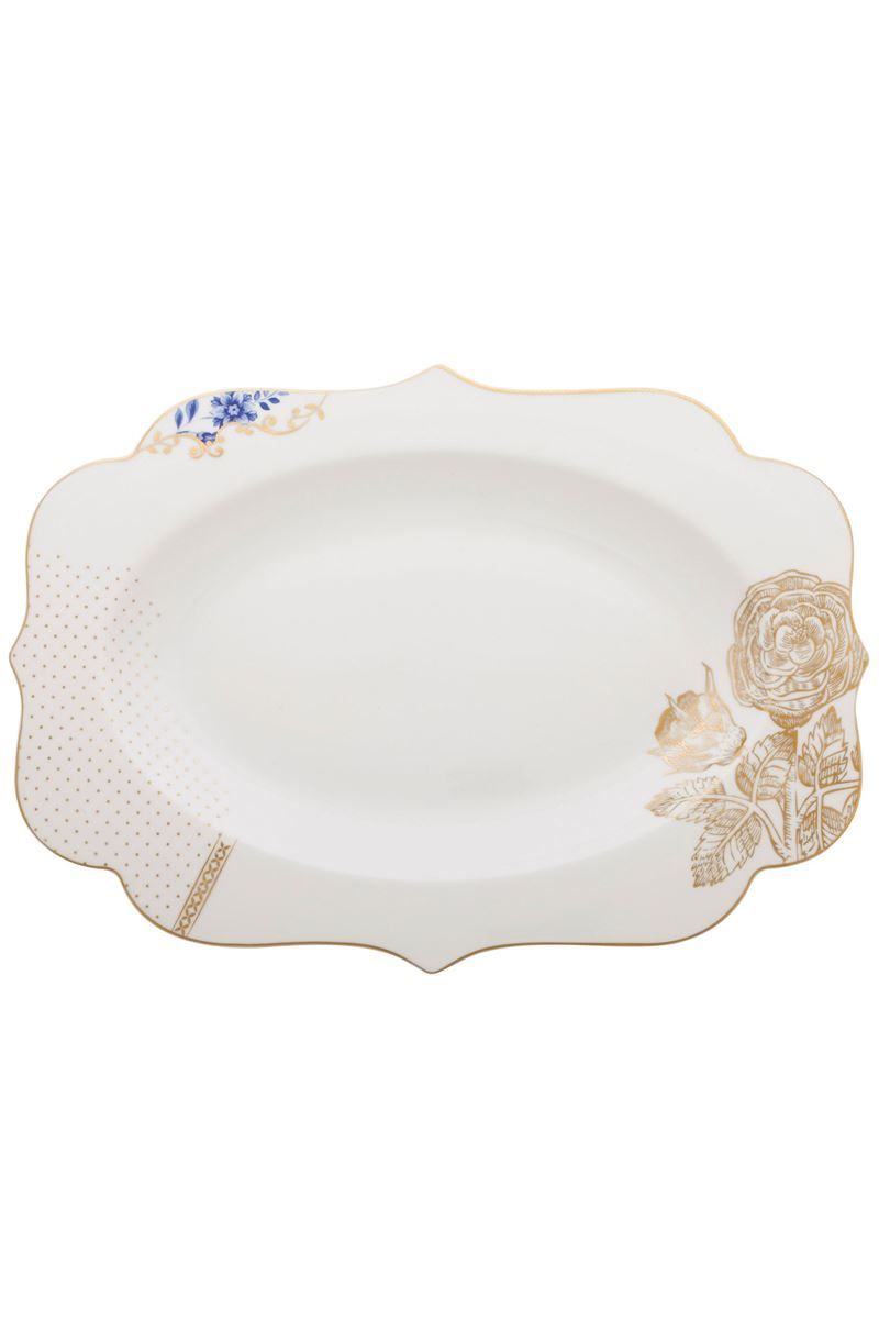 Pip Studio | Oval Platter Royal | D- 40 cm L- 28.5 cm | Porcelain