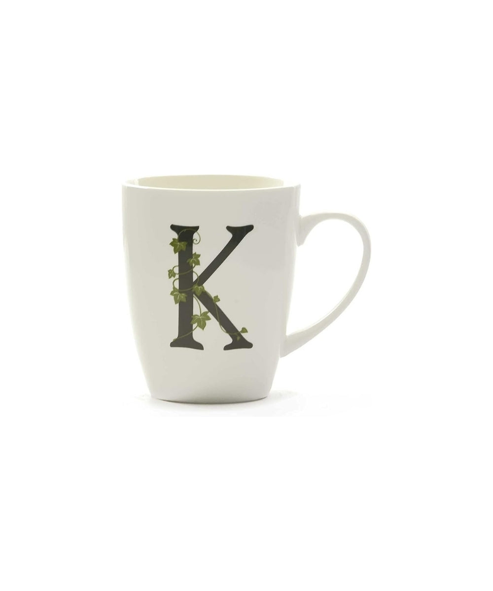 Atupertu Mug Letter ’K’ Cc 380 Gb - white ceramic mug bold black