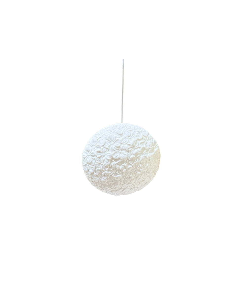 Leopoldina Hydrangea Humidifier - white spherical pendant light textured
