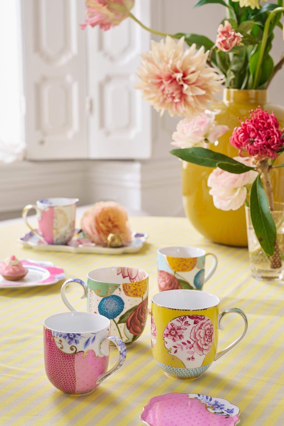 Pip Studio | Set/2 Mugs Small Royal Pink | 260 ml | Porcelain