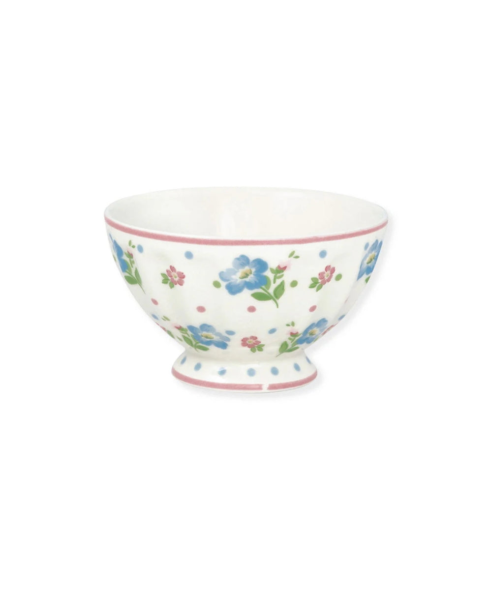 French Bowl Medium Rosalia white