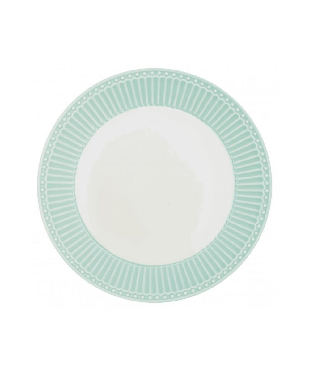Plate Alice Cool Mint - delicate mint green ceramic plate