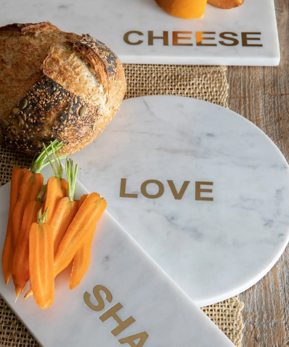 Verona Marble Board With Gold ’Love’ Inscription