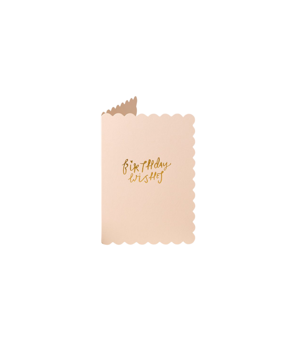 Scallop Birthday Wishes Blush