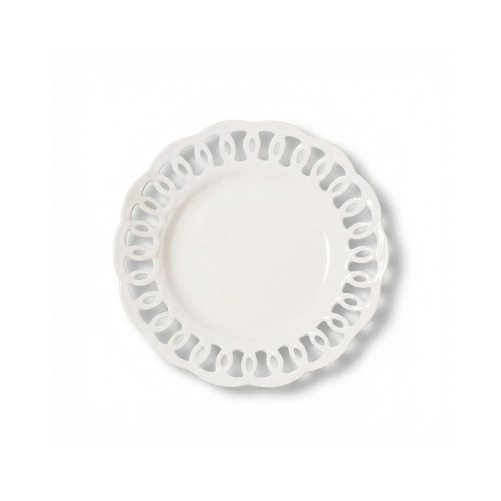 La Porcellana Firenze Carved Plate D- 4 cm