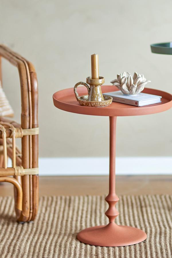 Blooming Ville Anjou Side Table Aluminum H- 45 cm D- 37 cm Orange