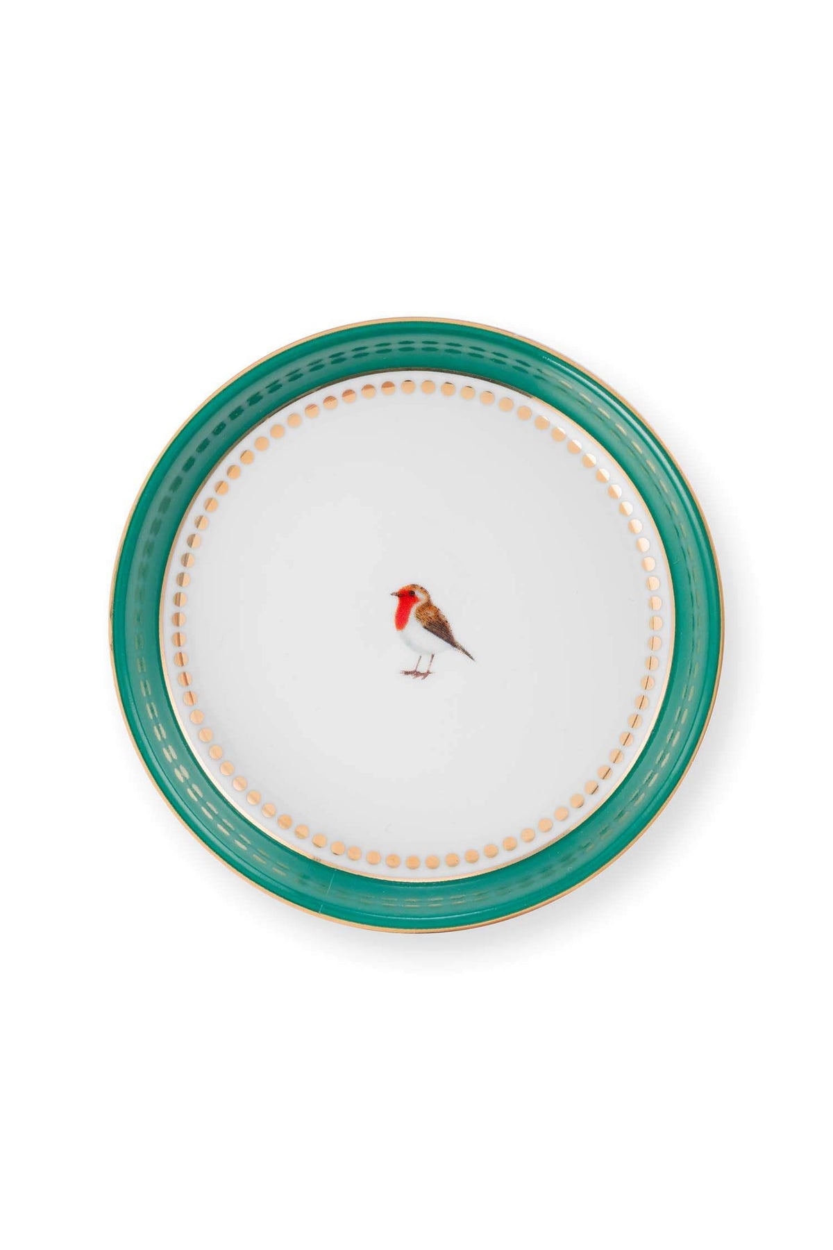 Pip Studio | Tea Tip Love Birds Emerald | D- 9 cm | Porcelain