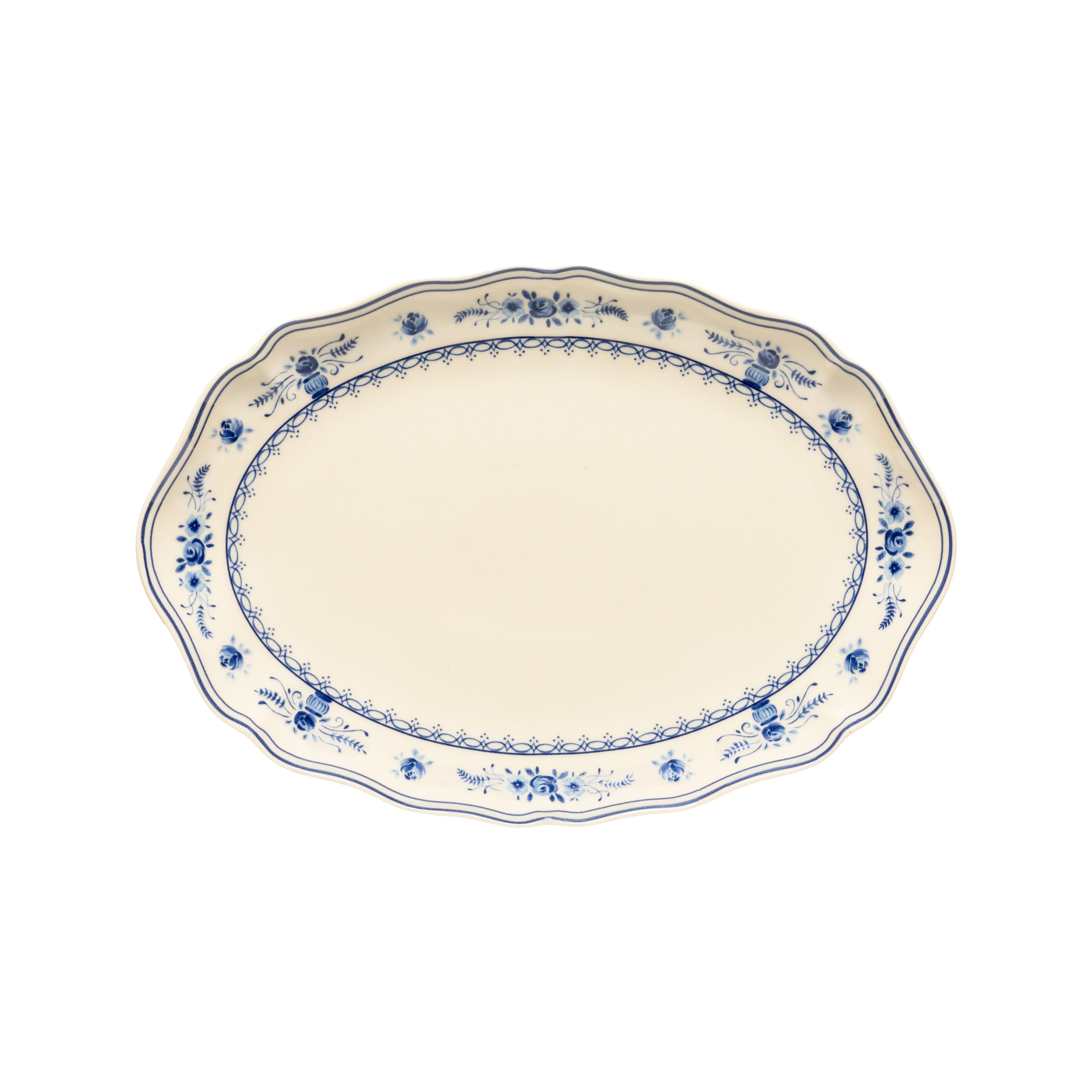 Costa Nova Oval platter 32 Vila H- 3.1 cm L- 32.3 cm Beige-blue