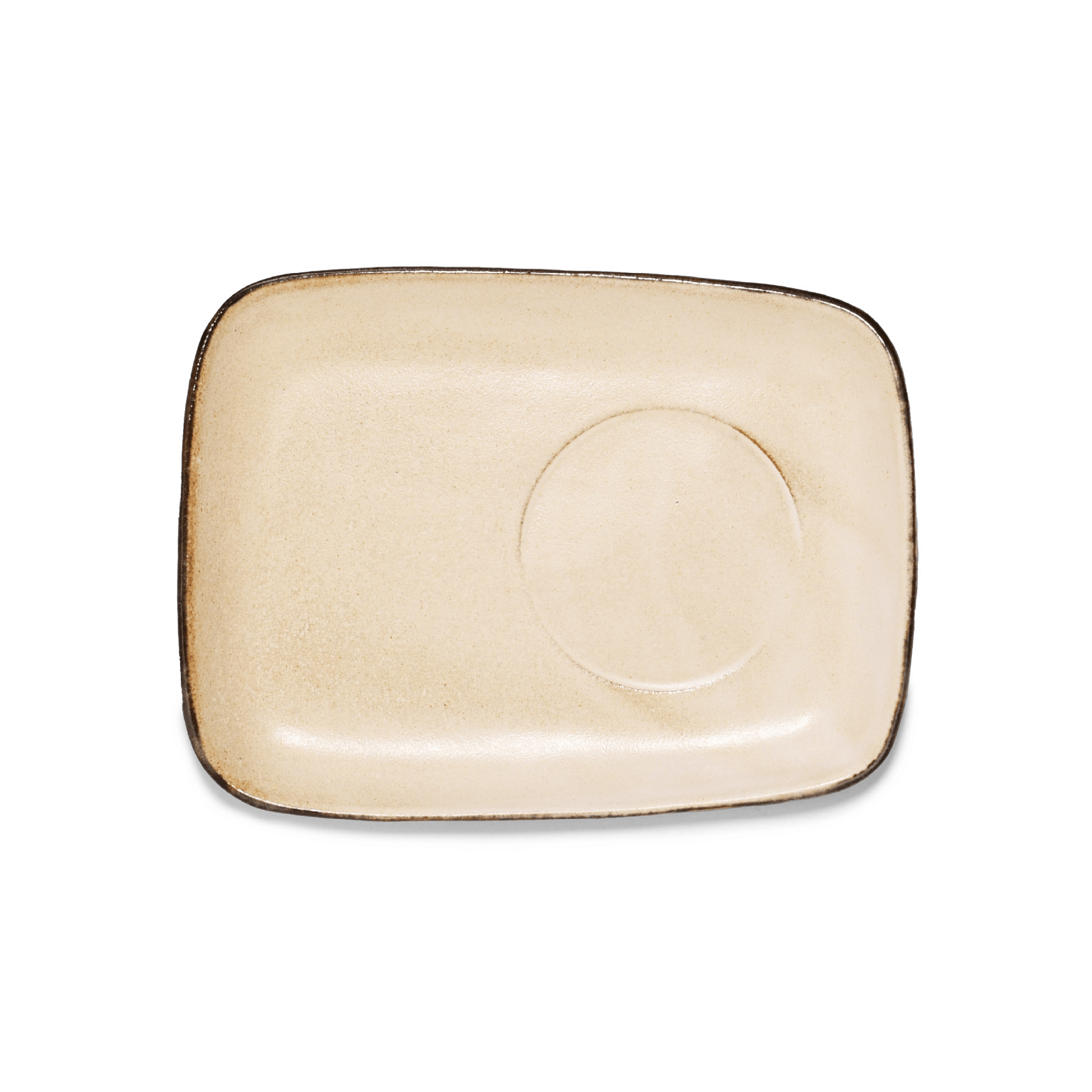 Marumitsu Bouleau square plate
 Pottery gray W- 178 mm D- 133 mm H- 17 mm